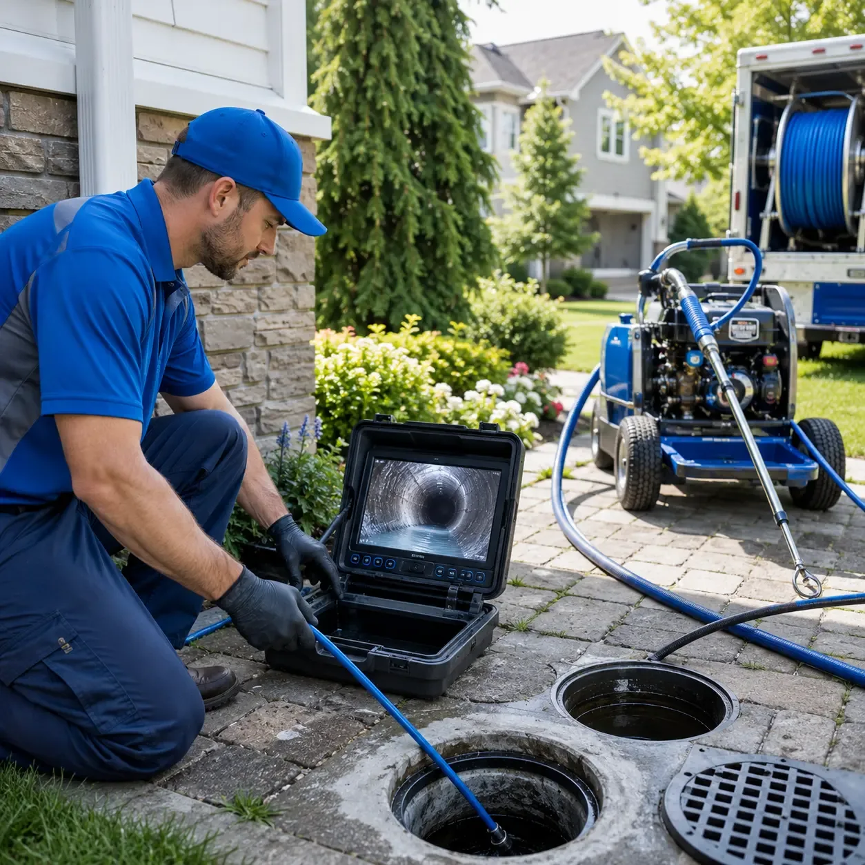 Outdoor drain cleaning professionals serving Glen Oaks, NY